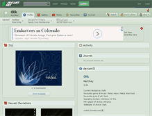 Tablet Screenshot of 0kk.deviantart.com