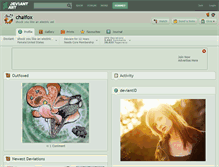 Tablet Screenshot of chaifox.deviantart.com