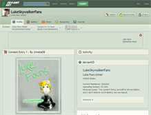 Tablet Screenshot of lukeskywalkerfans.deviantart.com