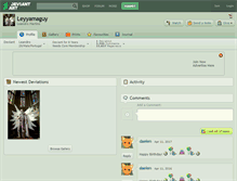 Tablet Screenshot of leyyamaguy.deviantart.com