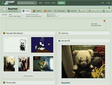 Tablet Screenshot of bearnet.deviantart.com