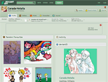 Tablet Screenshot of canada-hetalia.deviantart.com