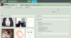 Desktop Screenshot of amoury.deviantart.com