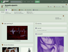 Tablet Screenshot of myosotis-alpestris.deviantart.com