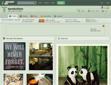 Tablet Screenshot of kproductions.deviantart.com