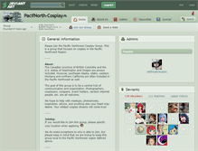 Tablet Screenshot of pacifnorth-cosplay.deviantart.com