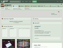 Tablet Screenshot of paraguard.deviantart.com