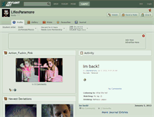 Tablet Screenshot of lifexparamore.deviantart.com