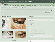 Tablet Screenshot of mazuna.deviantart.com