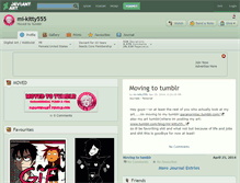 Tablet Screenshot of mi-kitty555.deviantart.com