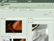 Tablet Screenshot of jdalebrook.deviantart.com