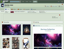 Tablet Screenshot of damian-rane.deviantart.com