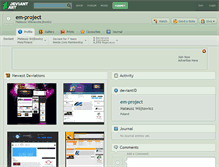 Tablet Screenshot of em-project.deviantart.com