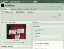 Tablet Screenshot of lastcallcasualty.deviantart.com