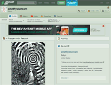 Tablet Screenshot of amethystscream.deviantart.com