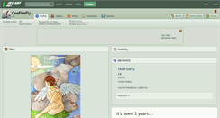 Desktop Screenshot of onefirefly.deviantart.com