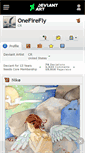 Mobile Screenshot of onefirefly.deviantart.com