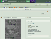 Tablet Screenshot of missmisery79.deviantart.com