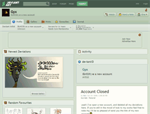 Tablet Screenshot of gyx.deviantart.com