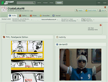Tablet Screenshot of crystallotus98.deviantart.com