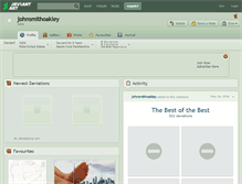 Tablet Screenshot of johnsmithoakley.deviantart.com