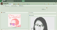 Desktop Screenshot of clumsycraft.deviantart.com