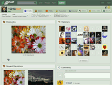 Tablet Screenshot of 1001g.deviantart.com