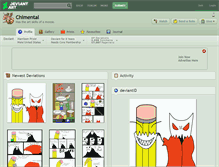 Tablet Screenshot of chimental.deviantart.com