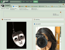 Tablet Screenshot of cleide91.deviantart.com