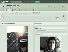 Tablet Screenshot of goodnightquietcity.deviantart.com