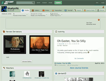 Tablet Screenshot of bluelyn96.deviantart.com
