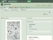 Tablet Screenshot of deedeeking.deviantart.com