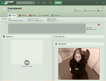Tablet Screenshot of liveuntamed.deviantart.com