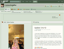 Tablet Screenshot of cosplaymangabuy.deviantart.com