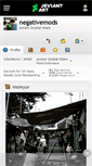 Mobile Screenshot of negativemods.deviantart.com