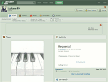 Tablet Screenshot of izzibear99.deviantart.com