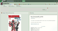 Desktop Screenshot of deadpoolfool.deviantart.com