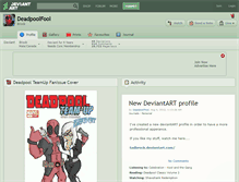 Tablet Screenshot of deadpoolfool.deviantart.com