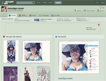 Tablet Screenshot of mondays-noon.deviantart.com