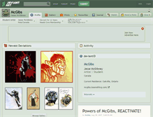 Tablet Screenshot of mcgibs.deviantart.com