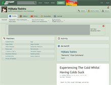Tablet Screenshot of hijikata-toshiro.deviantart.com