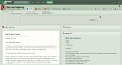 Desktop Screenshot of blair-da-hedgehog.deviantart.com