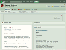 Tablet Screenshot of blair-da-hedgehog.deviantart.com