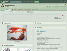 Tablet Screenshot of lady-dragonish.deviantart.com