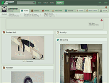 Tablet Screenshot of comeme.deviantart.com