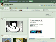 Tablet Screenshot of frozendreamer.deviantart.com