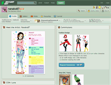 Tablet Screenshot of nanako87.deviantart.com