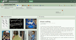 Desktop Screenshot of chaoscreepertsuki.deviantart.com