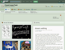 Tablet Screenshot of chaoscreepertsuki.deviantart.com