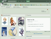 Tablet Screenshot of mepty.deviantart.com